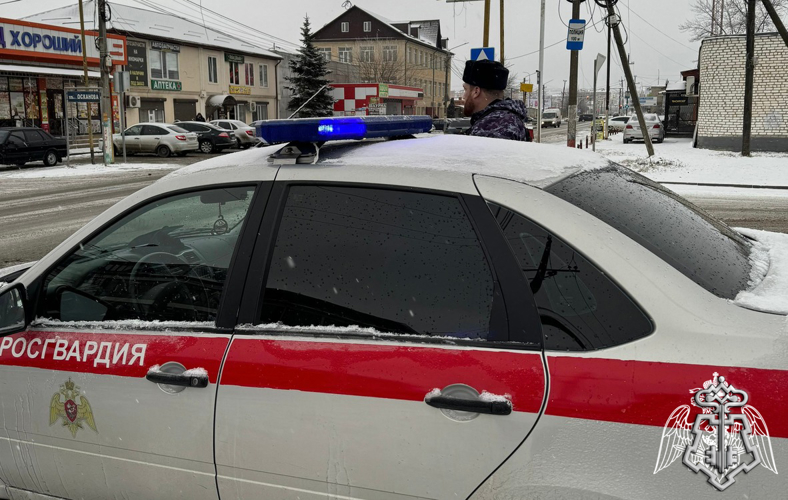 В Ингушетии росгвардейцы оказывают содействие в предупреждении дорожно-транспортных происшествий