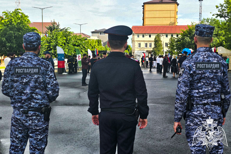 Сотрудники вневедомственной охраны  обеспечили правопорядок в период празднования Дня России в Ингушетии